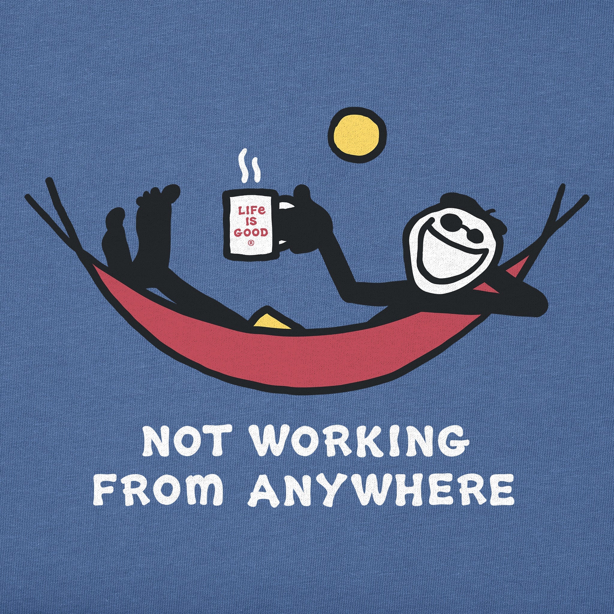 Men's Not Working Hammock Long Sleeve Crusher Tee