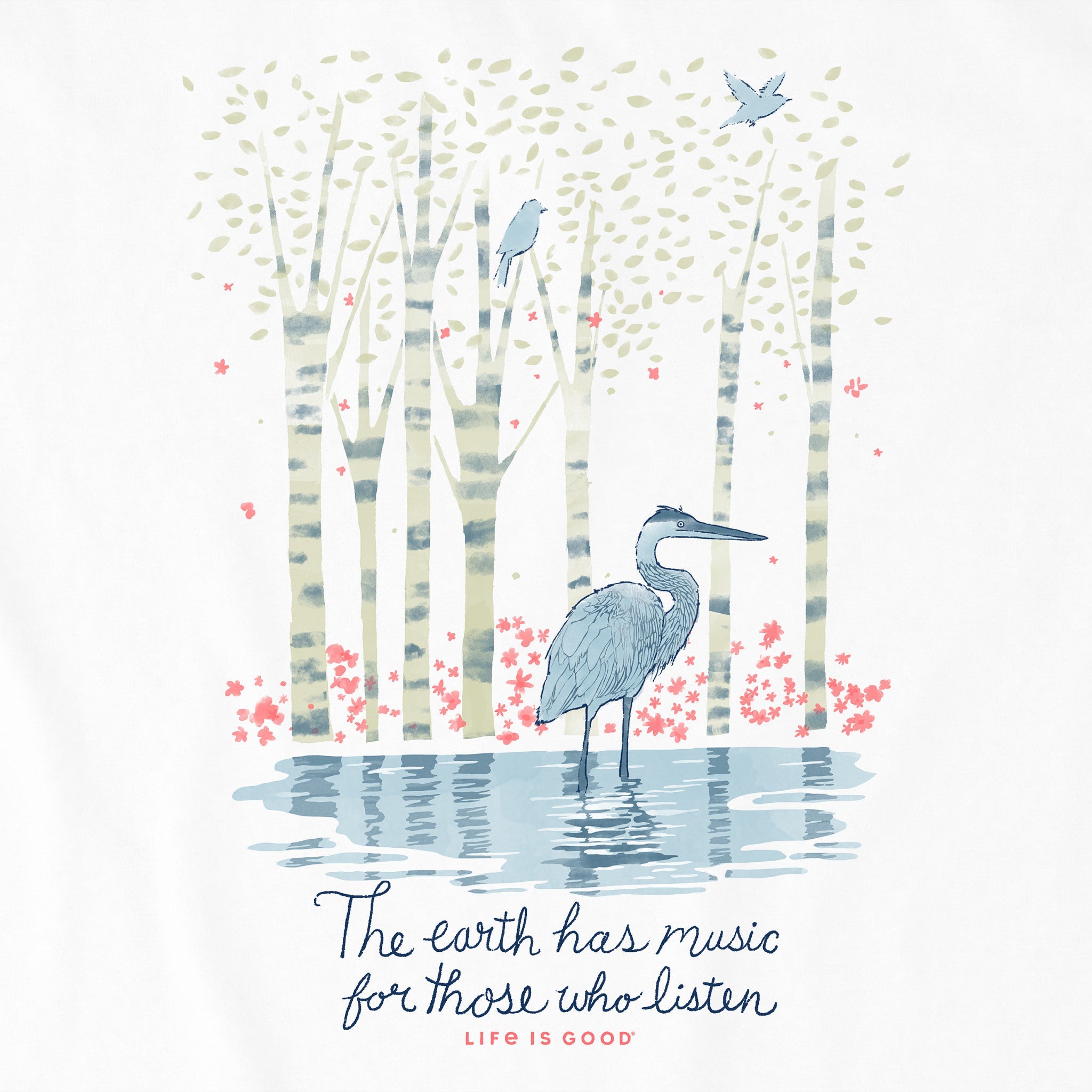 Women's Earth Has Music Heron Long Sleeve Tee