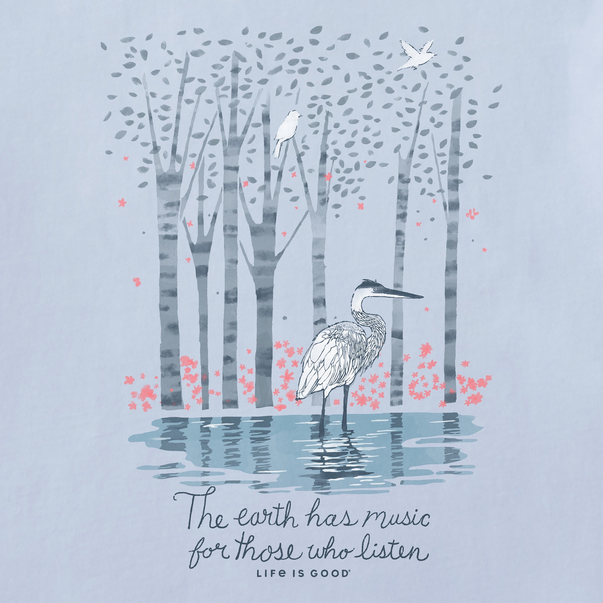Women's Earth Has Music Heron Long Sleeve Tee