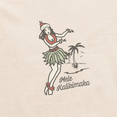 Women's Hula Mele Kalikimaka Long Sleeve Crusher Boxy Tee