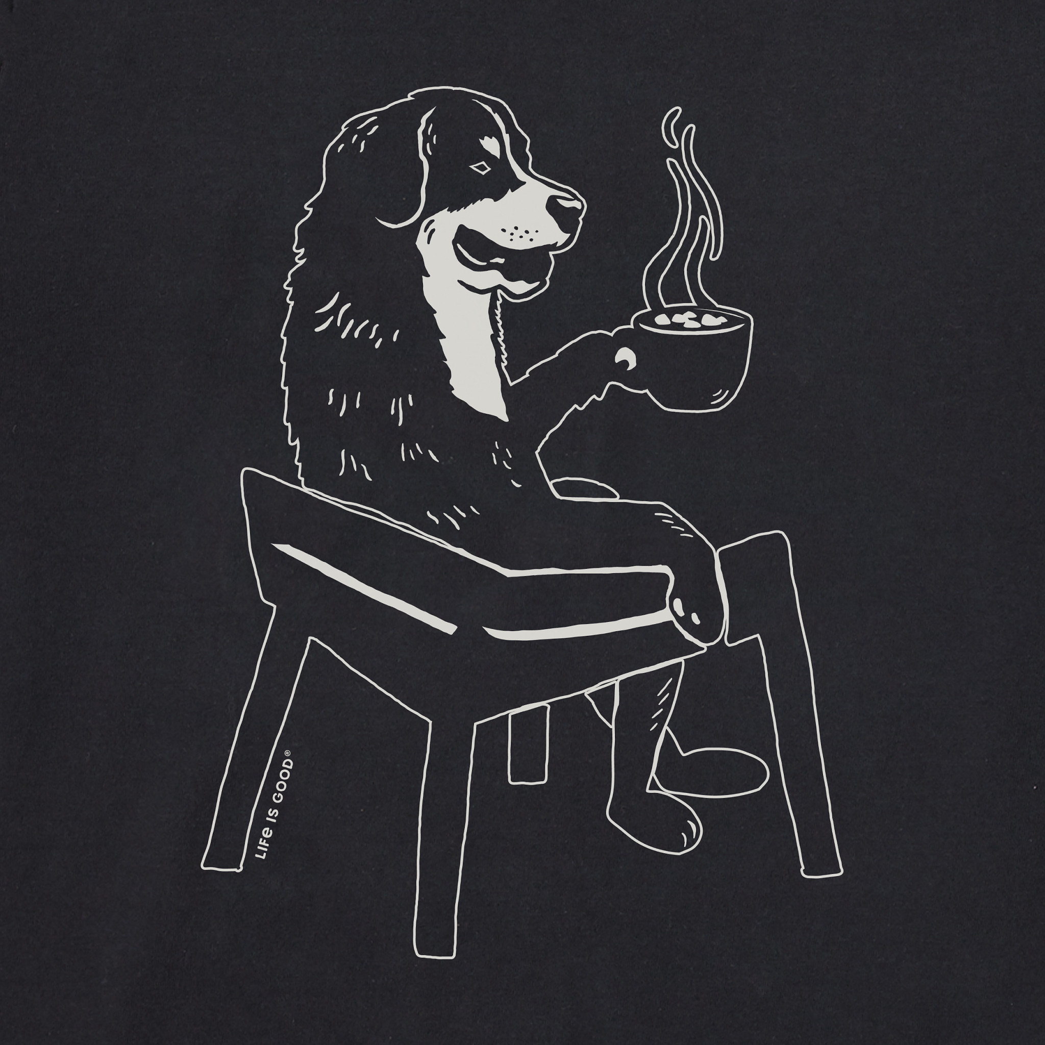 Men's Bert's Berner with Hot Chocolate Short Sleeve Crusher Tee