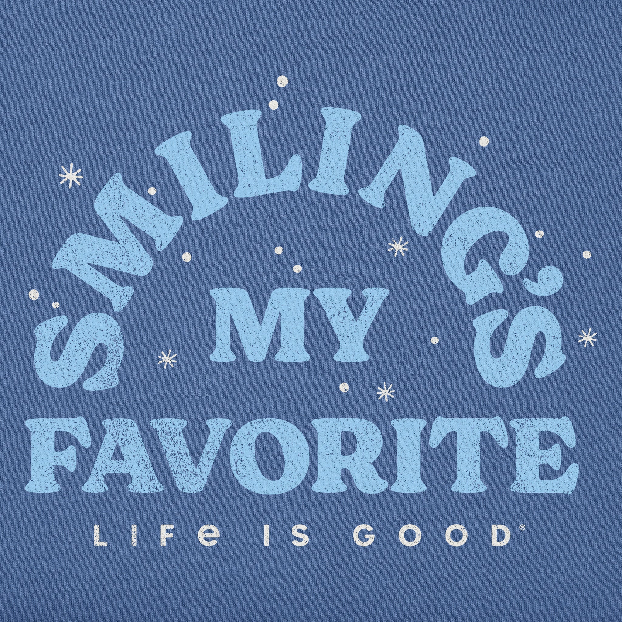 Men's Smiling's My Favorite Short Sleeve Crusher Tee