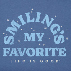 Men's Smiling's My Favorite Short Sleeve Crusher Tee