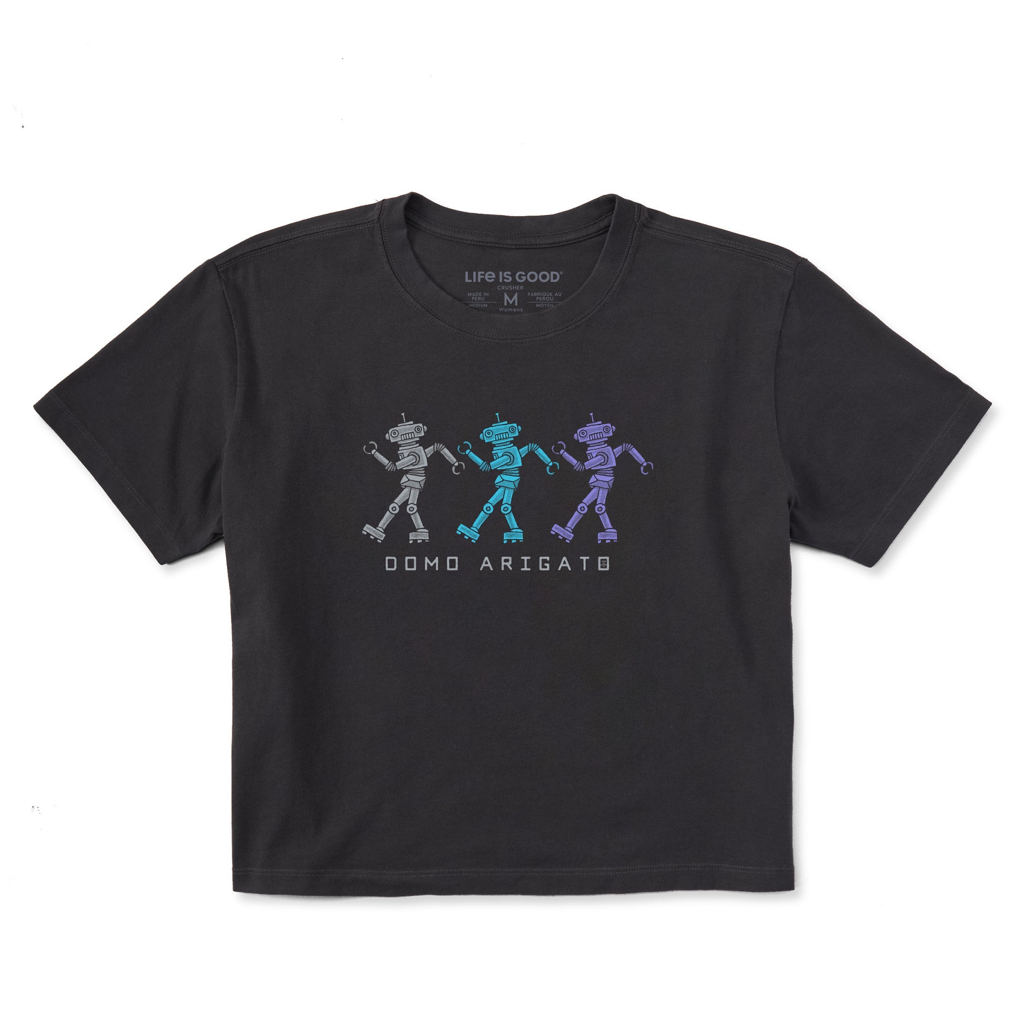 Women's Domo Arigato Robots Short Sleeve Crusher Boxy Tee