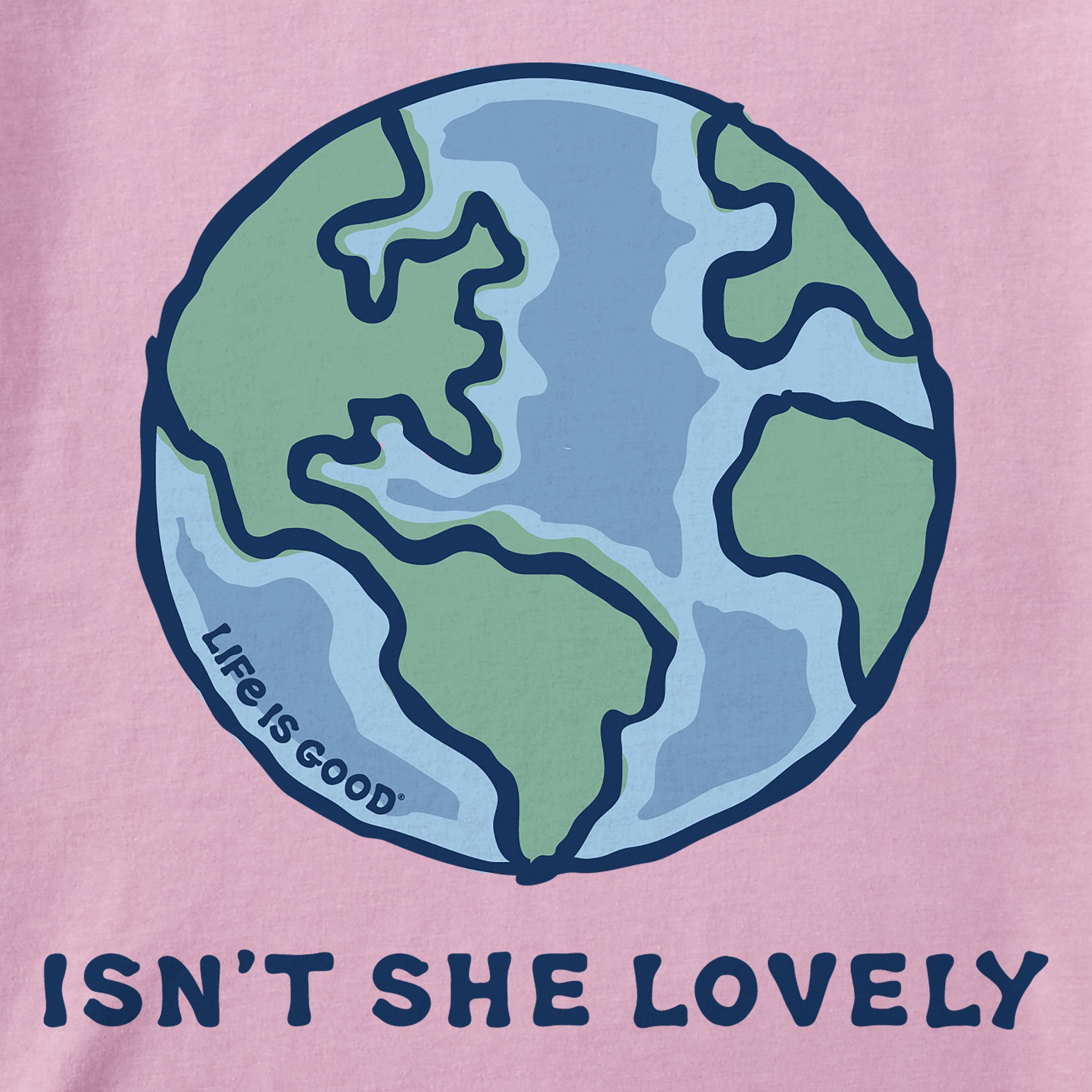 Women's Isn't She Lovely Earth Short Sleeve Crusher Vee