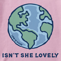 Women's Isn't She Lovely Earth Short Sleeve Crusher Vee