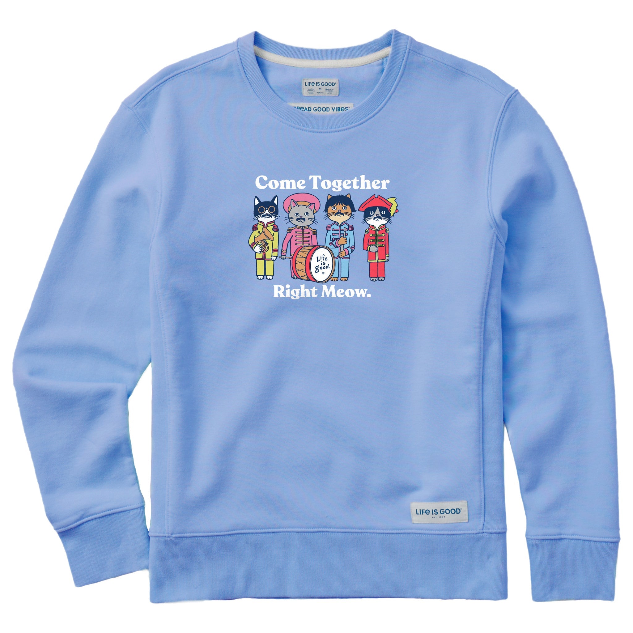 Women's Come Together Right Meow Simply True Fleece Crew