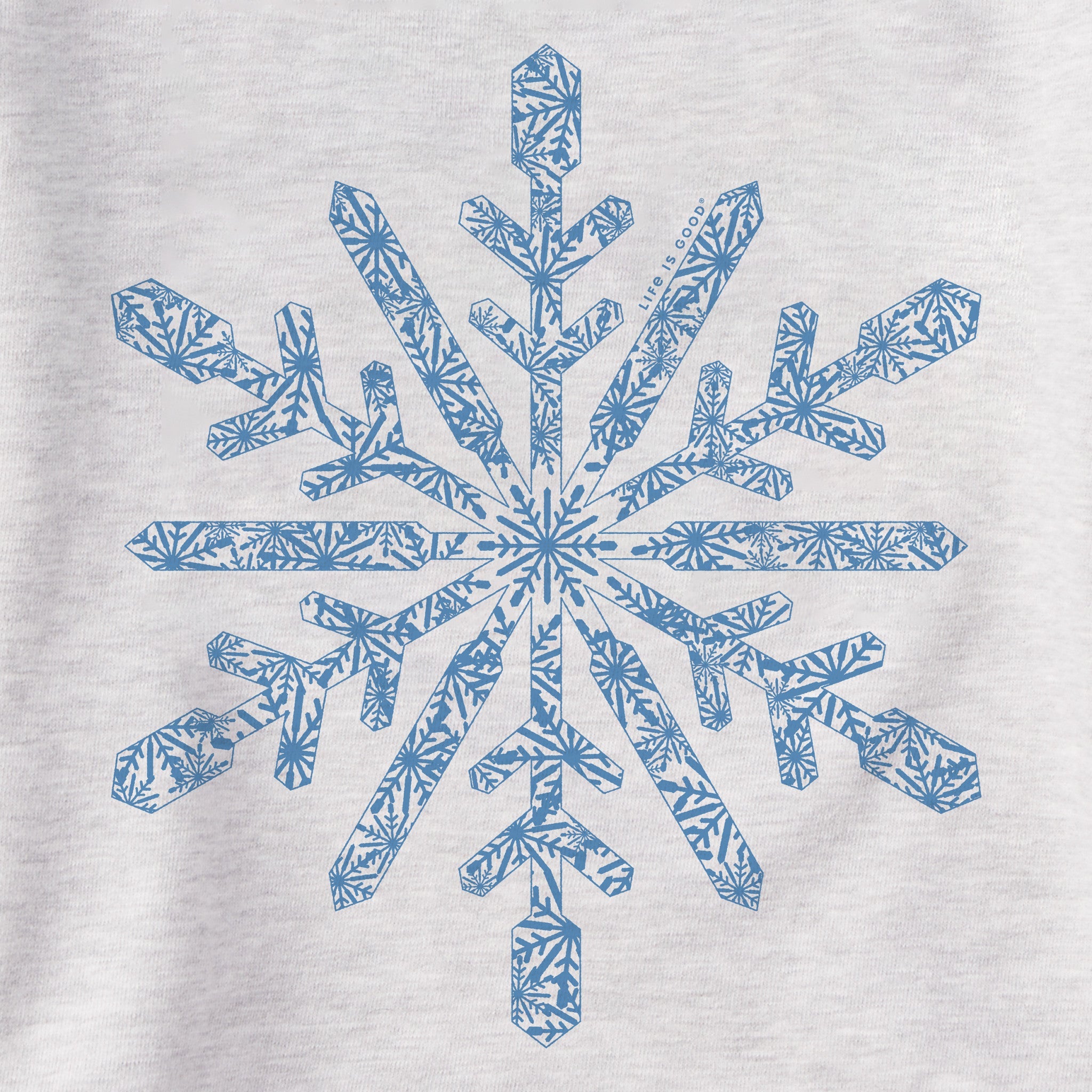 Women's Contrast Snowflake Simply True Fleece Crew