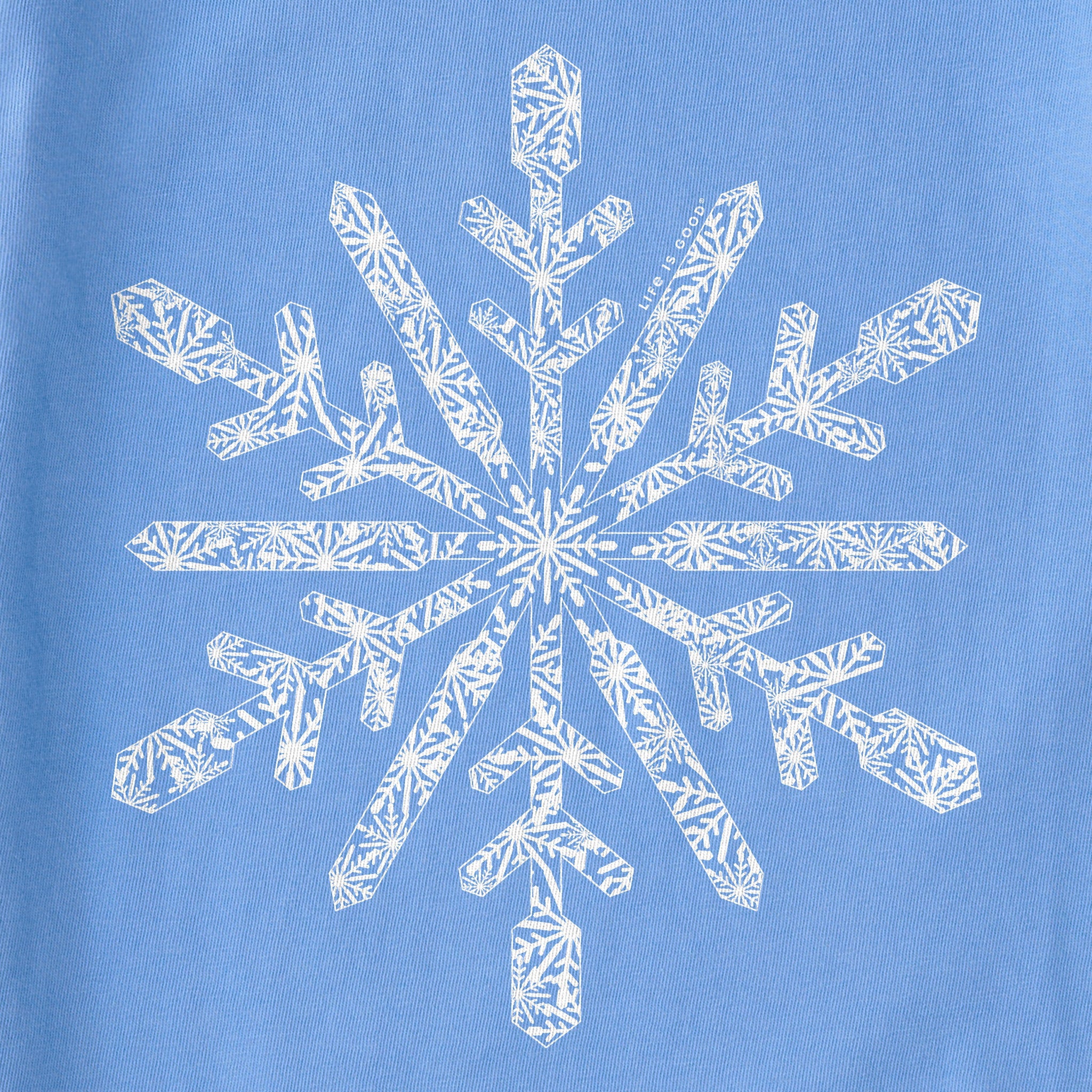 Women's Contrast Snowflake Simply True Fleece Crew