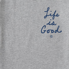 Men's Two Simple Palms Long Sleeve Crusher Tee