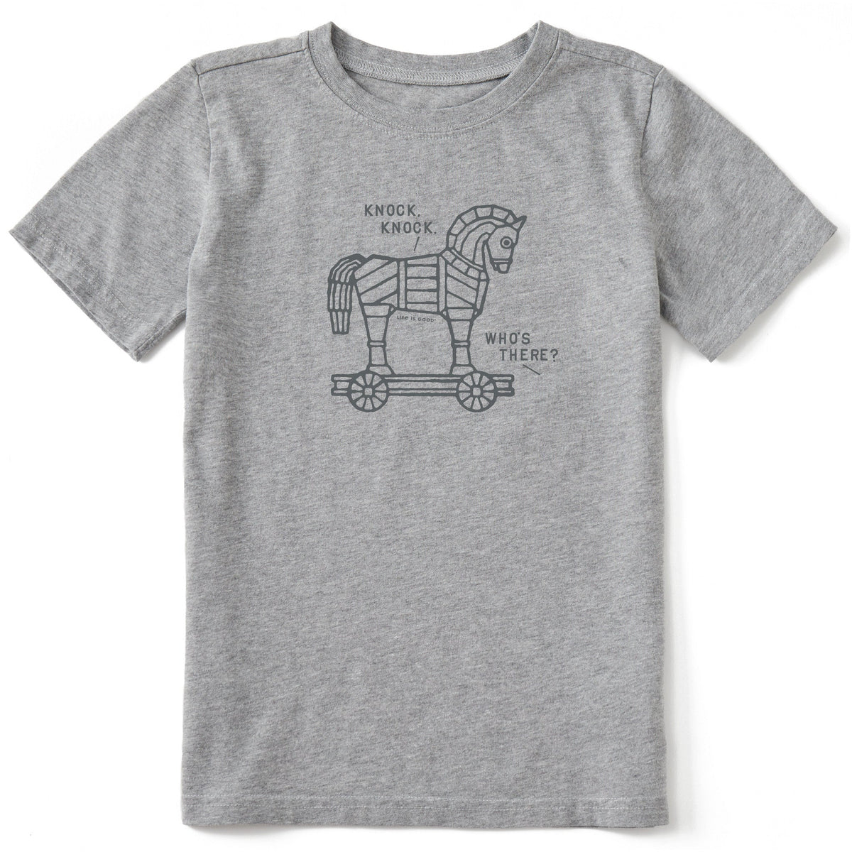 Kids Knock, Knock, Trojan Horse Short Sleeve Crusher Tee