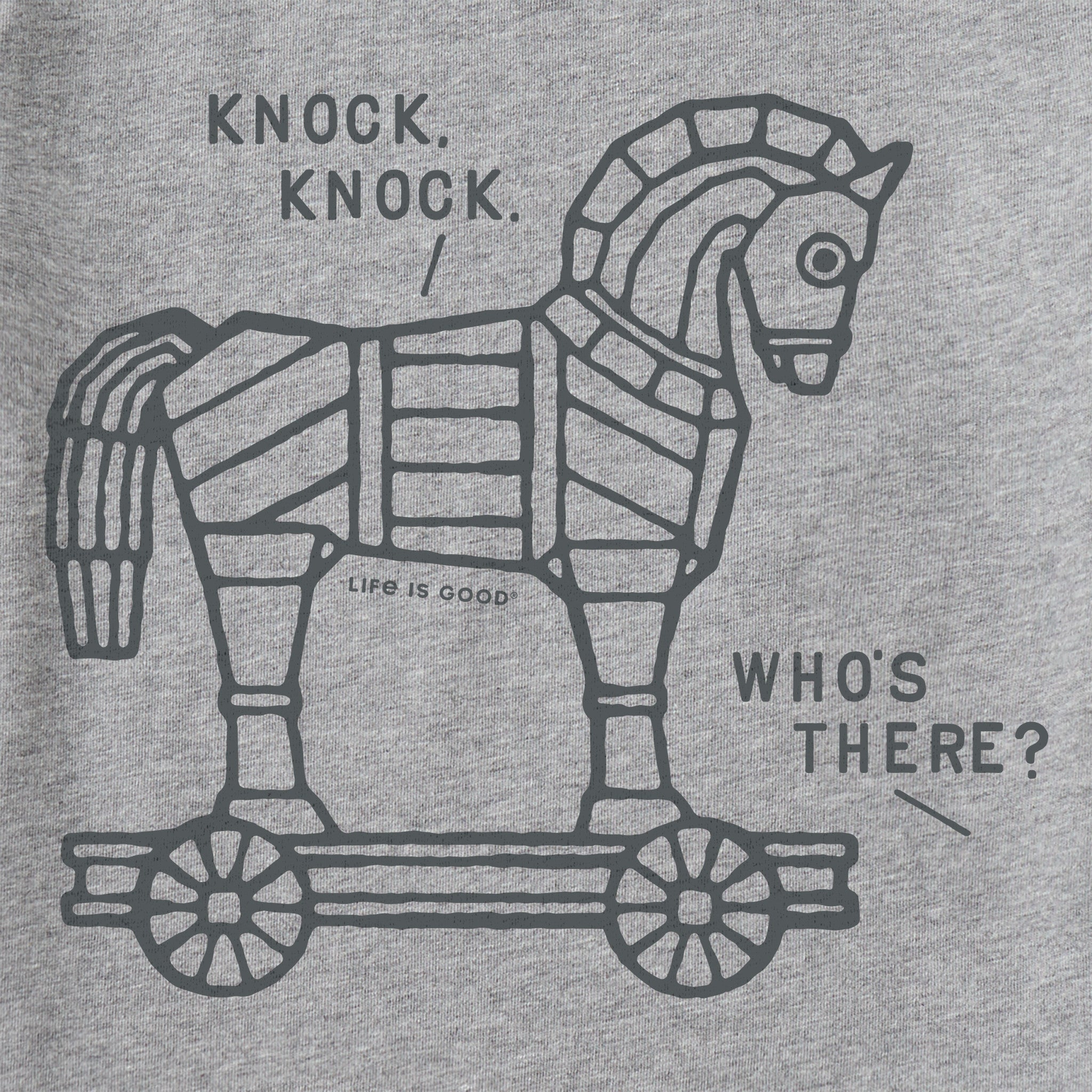 Kids Knock, Knock, Trojan Horse Short Sleeve Crusher Tee