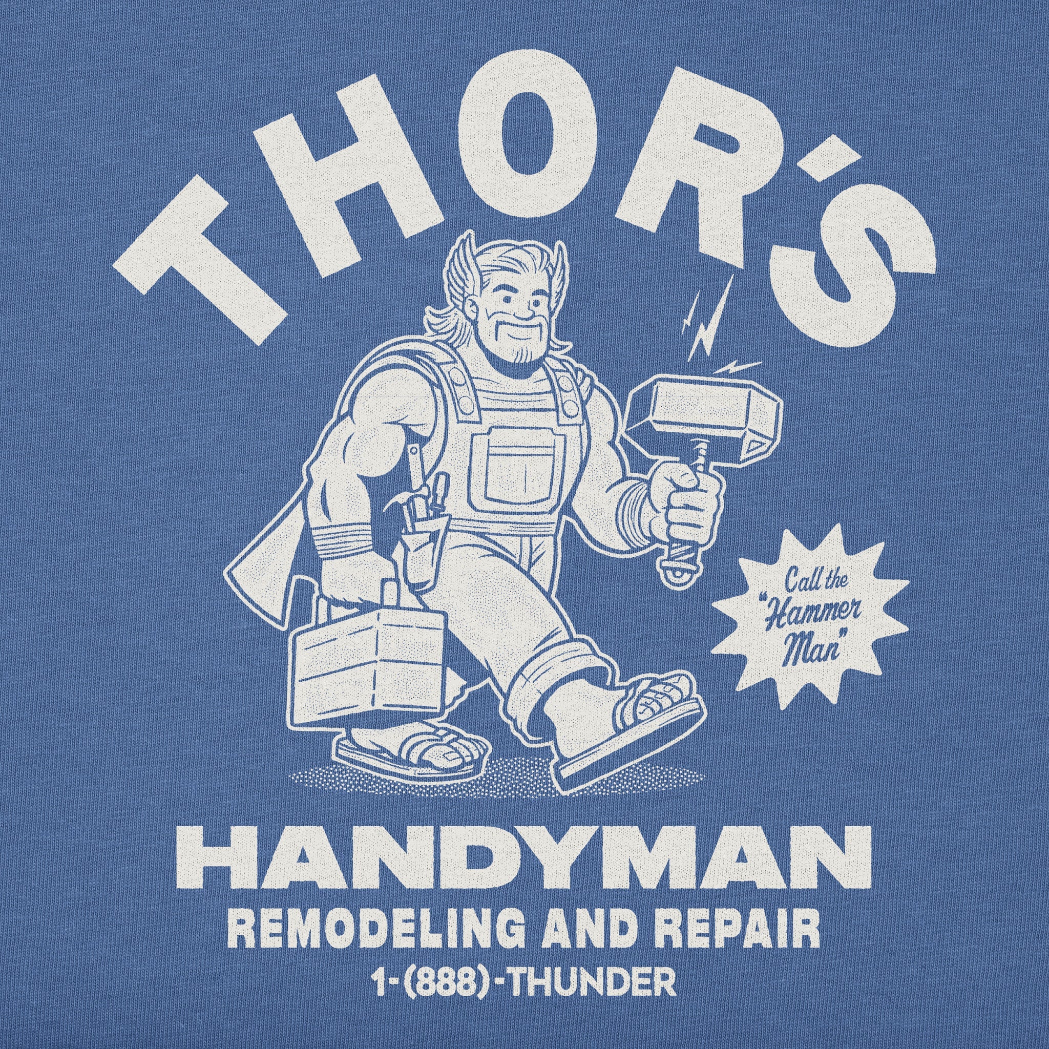 Kids Thor's Handyman Service Short Sleeve Crusher Tee