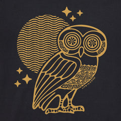 Men's Ancient Greek Owl Short Sleeve Crusher Tee