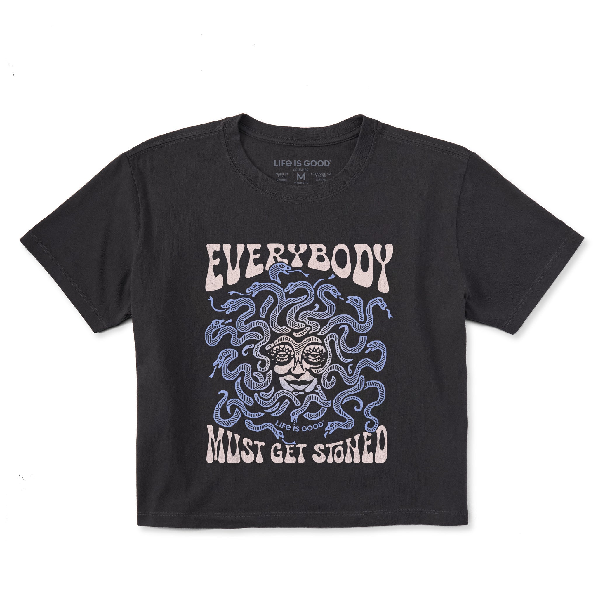 Women's Everybody Must Get Stoned Short Sleeve Crusher Boxy Tee