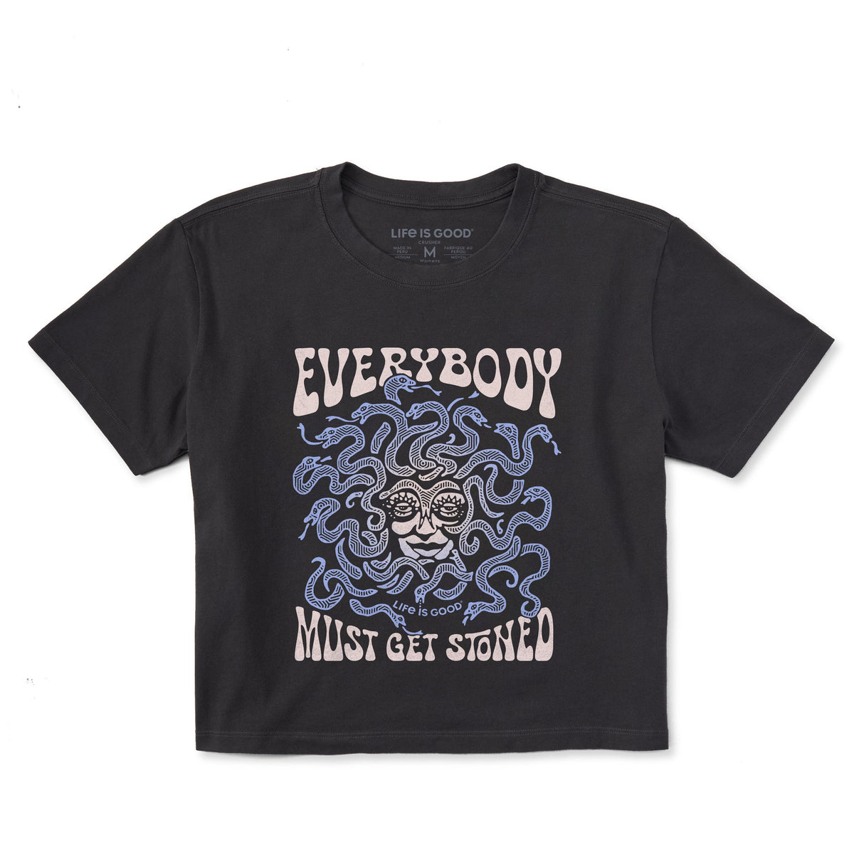 Women's Everybody Must Get Stoned Short Sleeve Crusher Boxy Tee