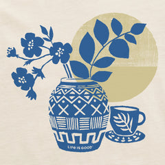 Women's Grecian Still Life Short Sleeve Crusher Boxy Tee