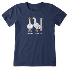 Women's Ancient Geece Short Sleeve Crusher Tee