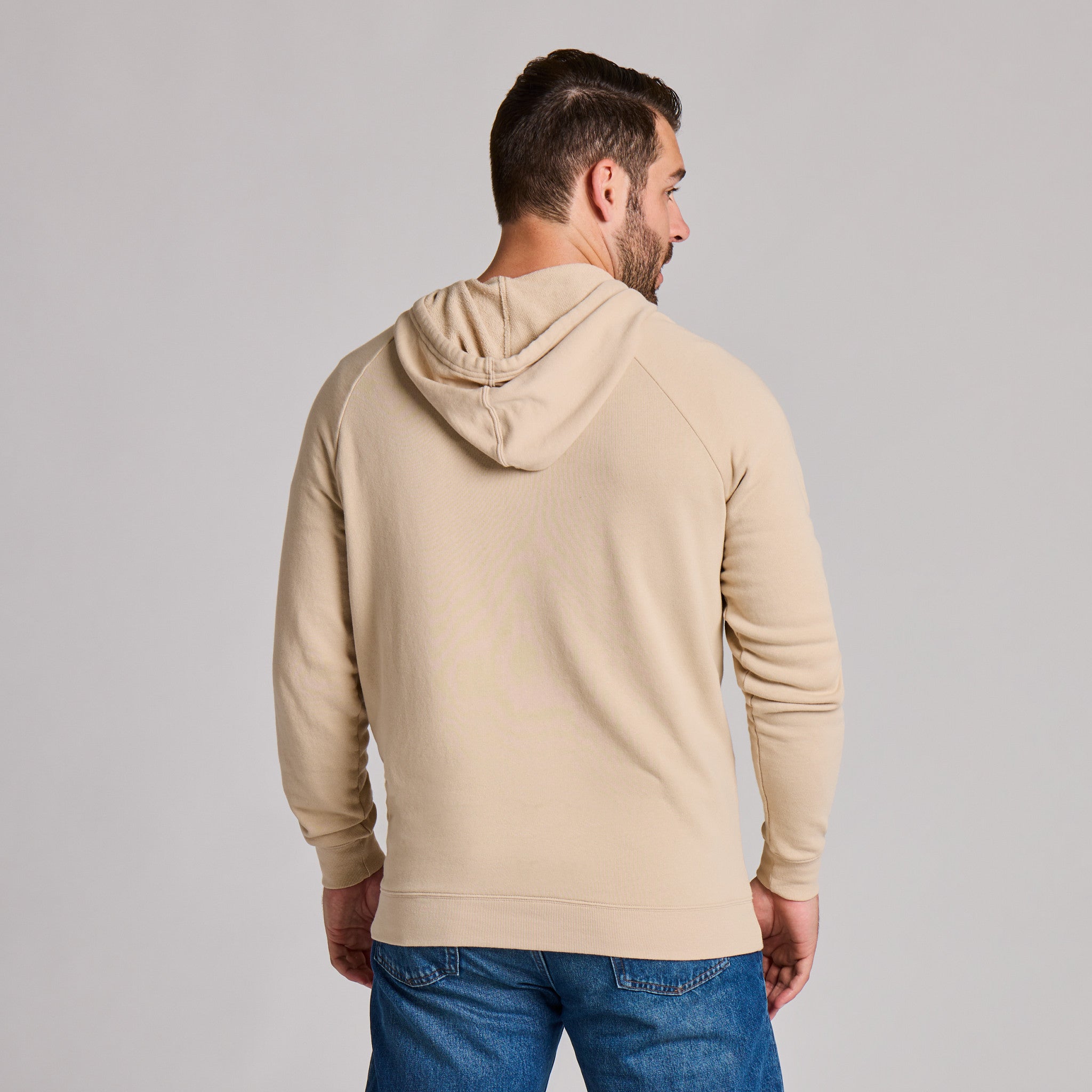 Men's Solid French Terry Pullover Hoodie