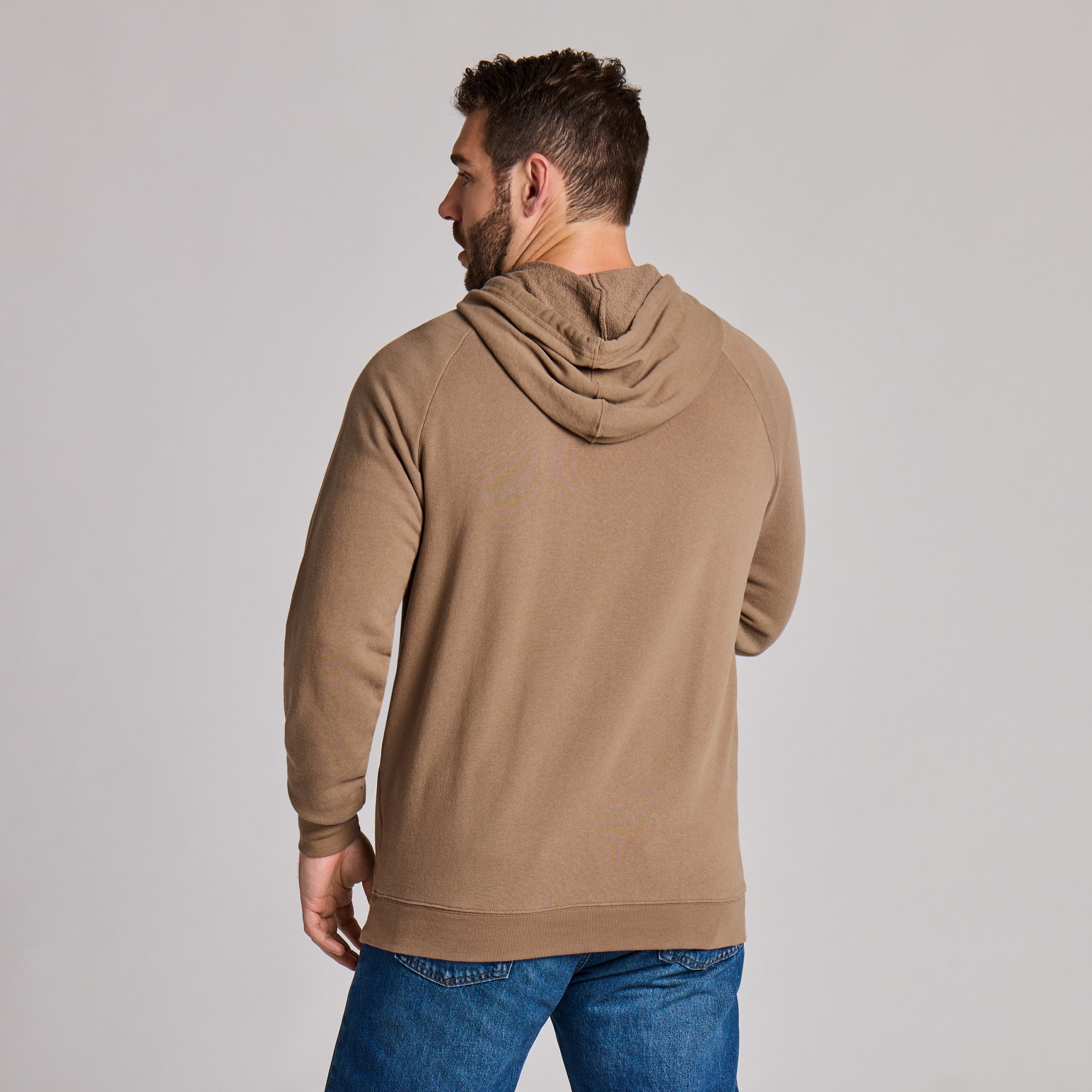 Men's Solid French Terry Pullover Hoodie