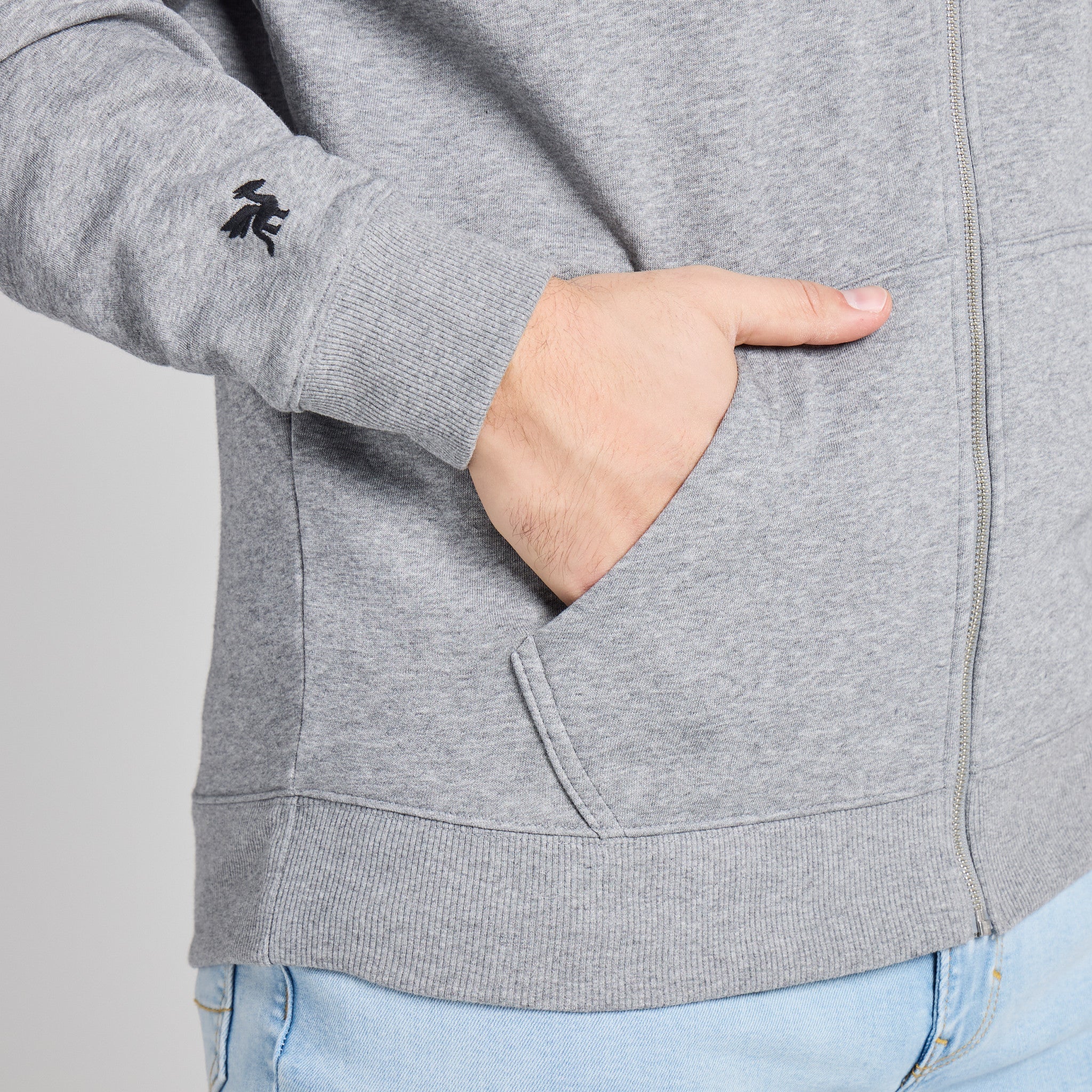 Men's Life is Good Stacked Good Vibes Zip Hoodie