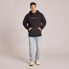 Men's Life is Good Crafty Wordmark Good Vibes Hoodie