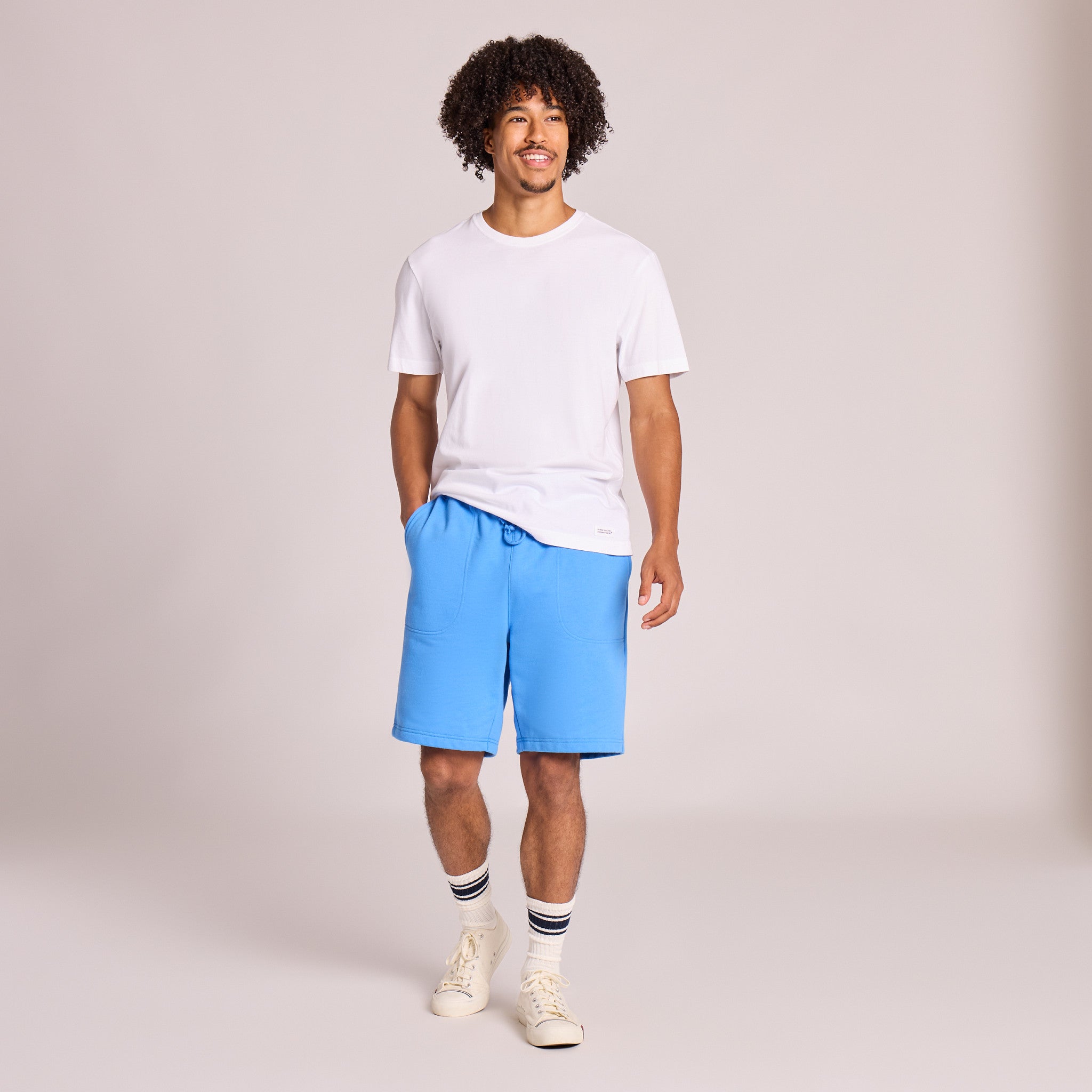 Men's Solid Good Vibes Shorts