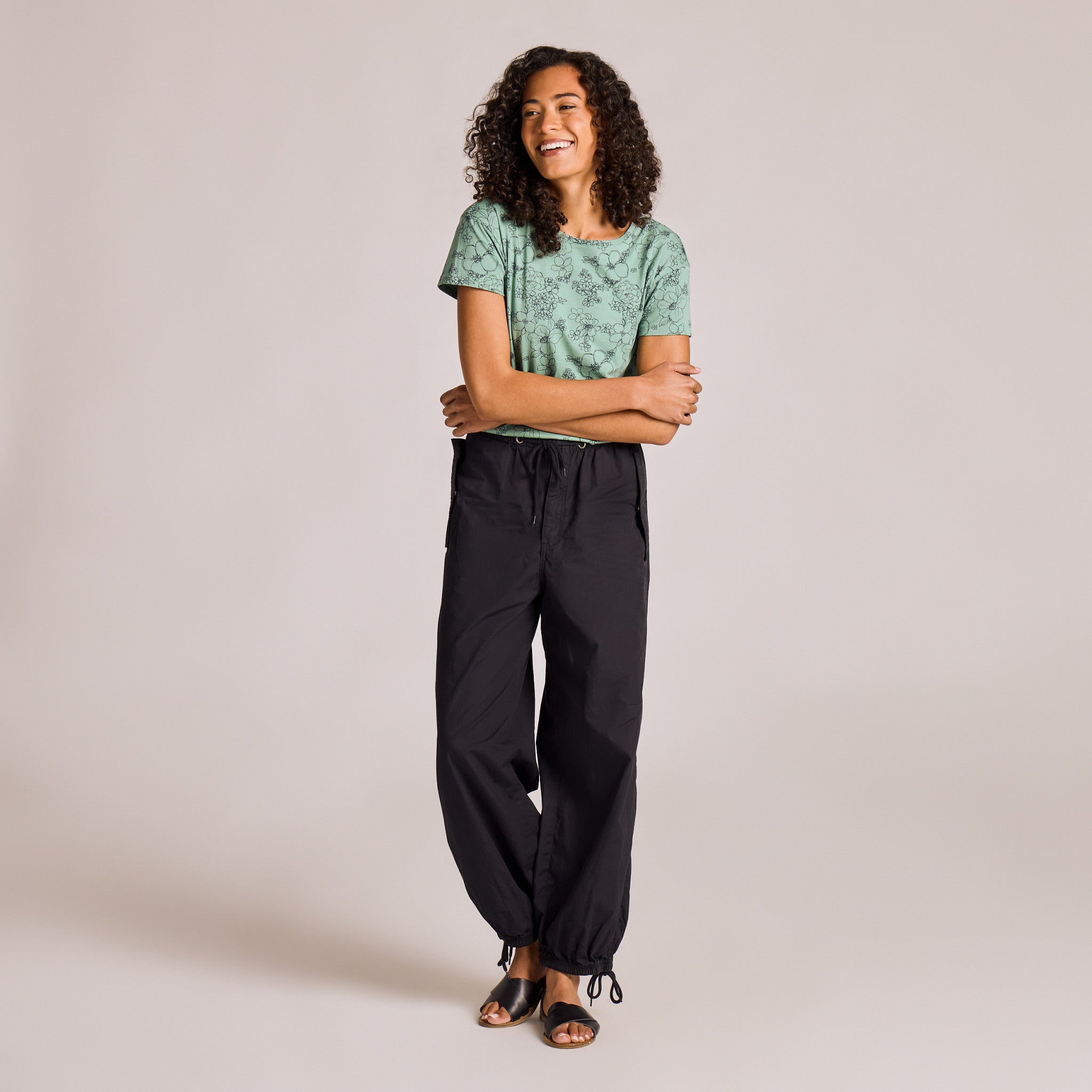 Women's Floral Garden Pattern Crusher-LITE Easy Tee