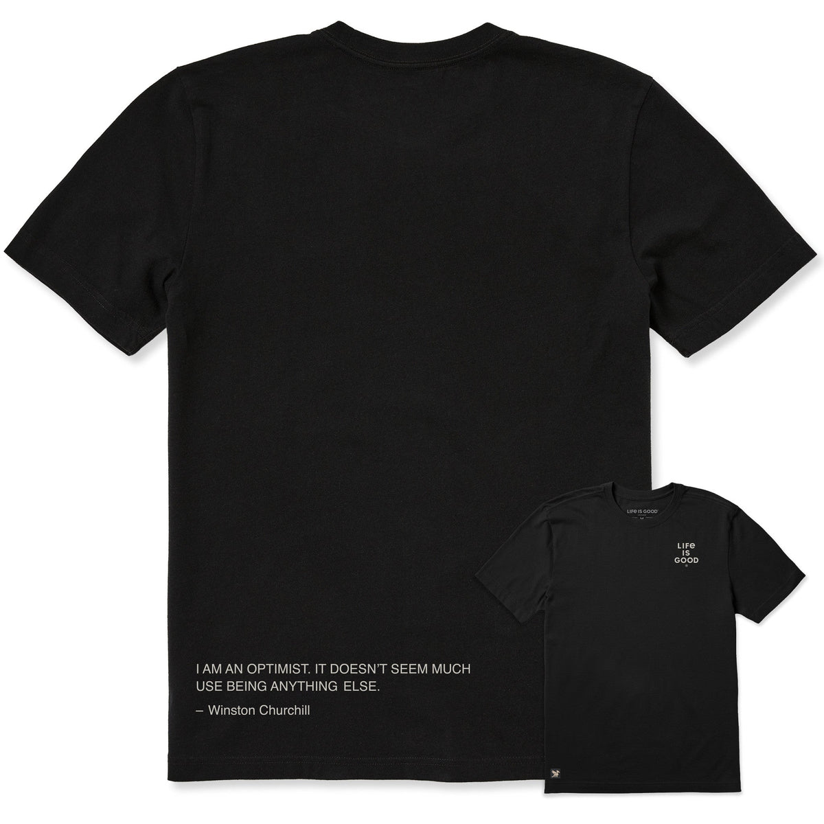 Men's I am an Optimist - Churchill Short Sleeve Crusher Tee