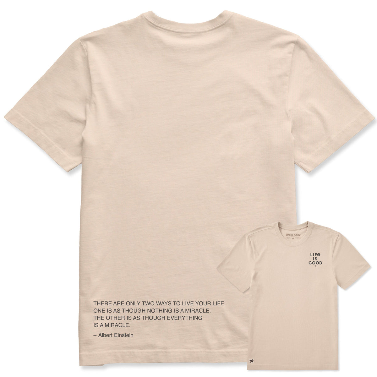 Men's Everything is a Miracle -Einstein Short Sleeve Crusher Tee