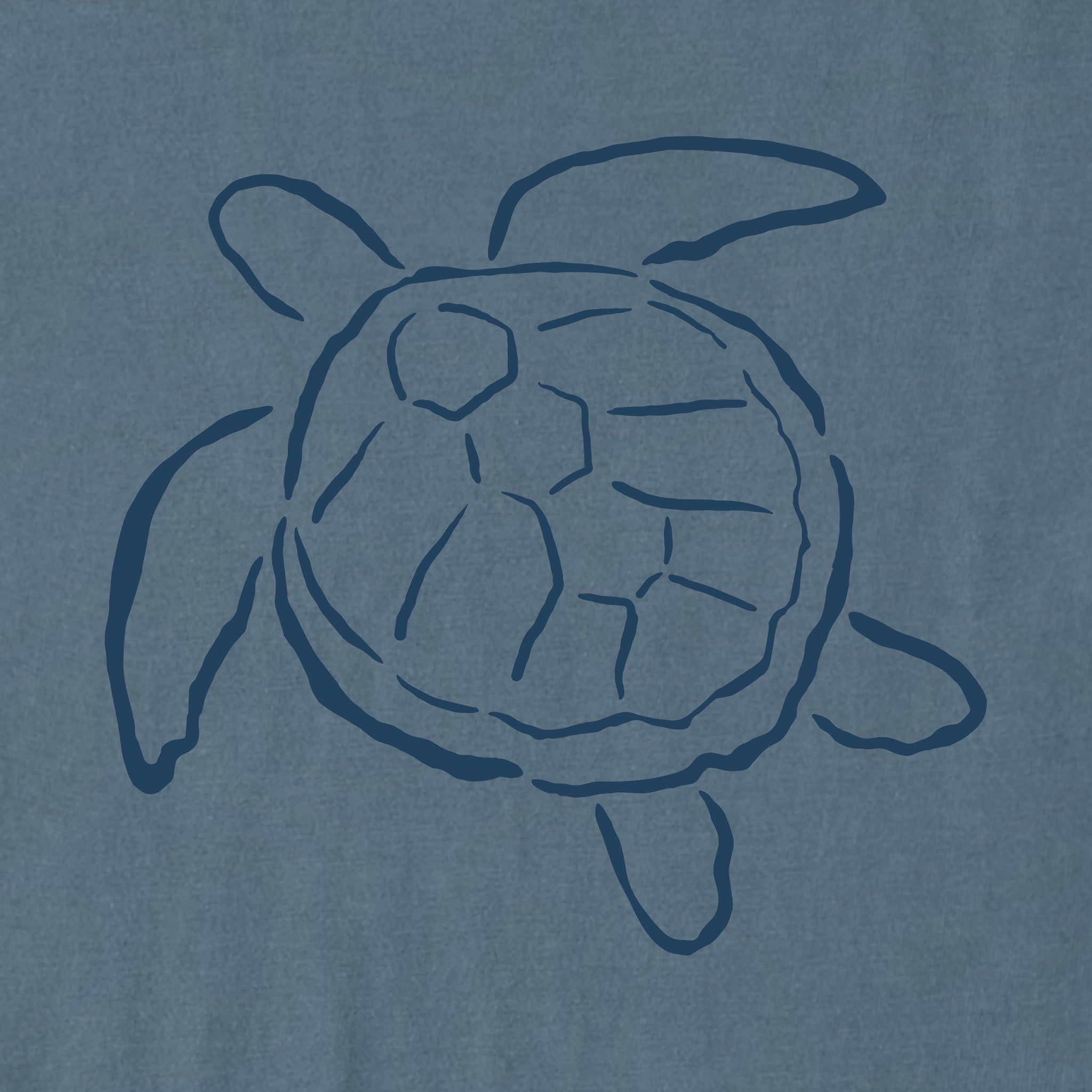 Men's Sea Turtle Brush Short Sleeve Crusher Tee