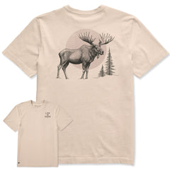 Men's Moose Moon Short Sleeve Crusher Tee