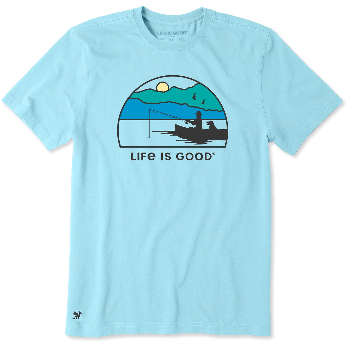 Men's Fishing Sunset Short Sleeve Crusher Tee