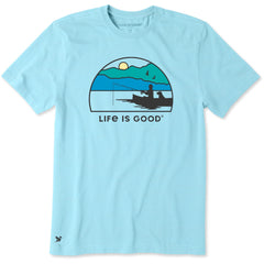 Men's Fishing Sunset Short Sleeve Crusher Tee