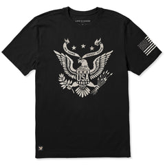 Men's My Home Sweet Home Eagle Short Sleeve Crusher Tee
