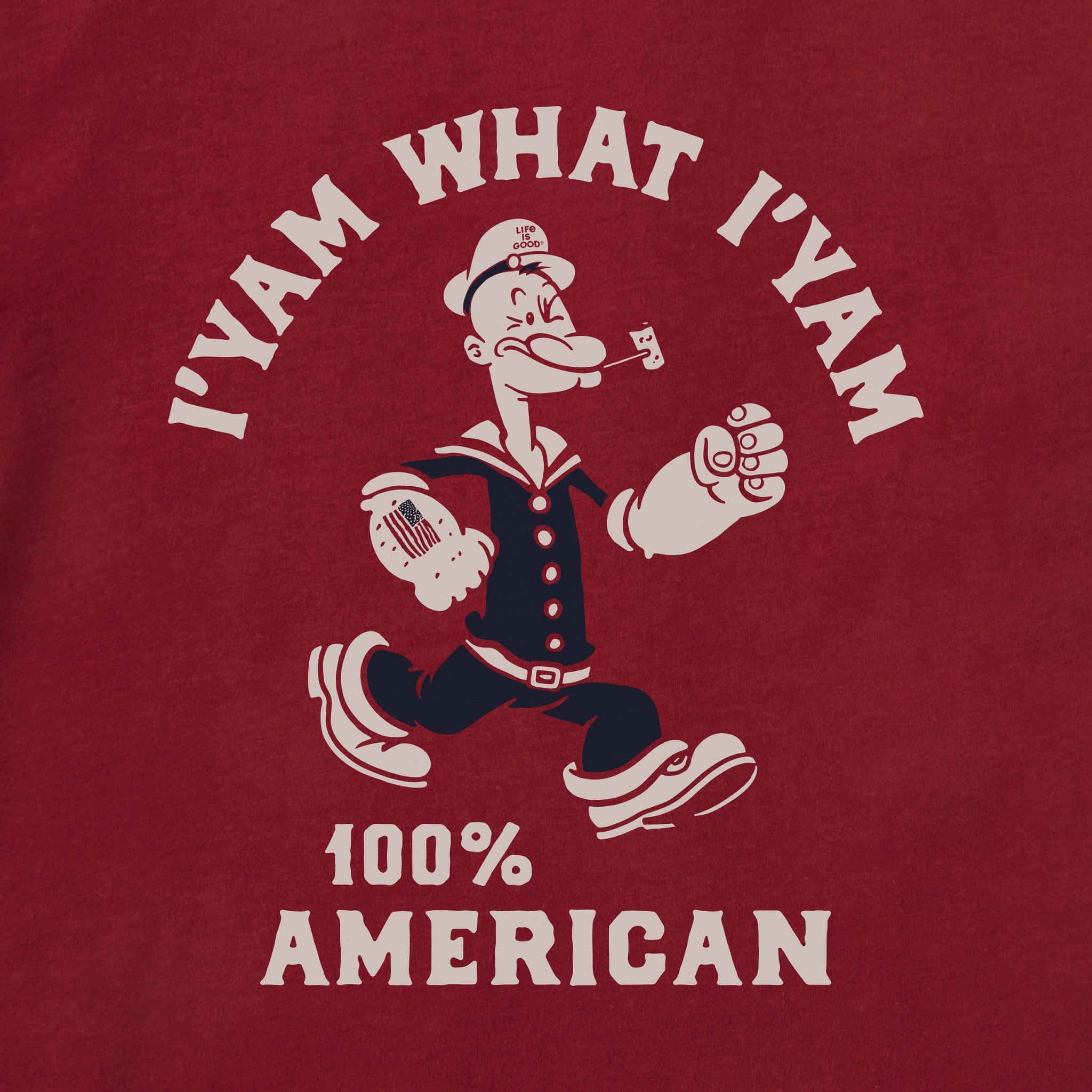 Men's I'Yam What I'Yam Short Sleeve Crusher Tee