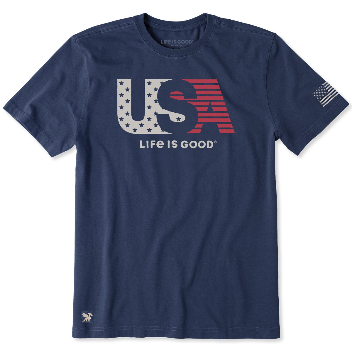 Men's U.S.A. Flag Short Sleeve Crusher Tee