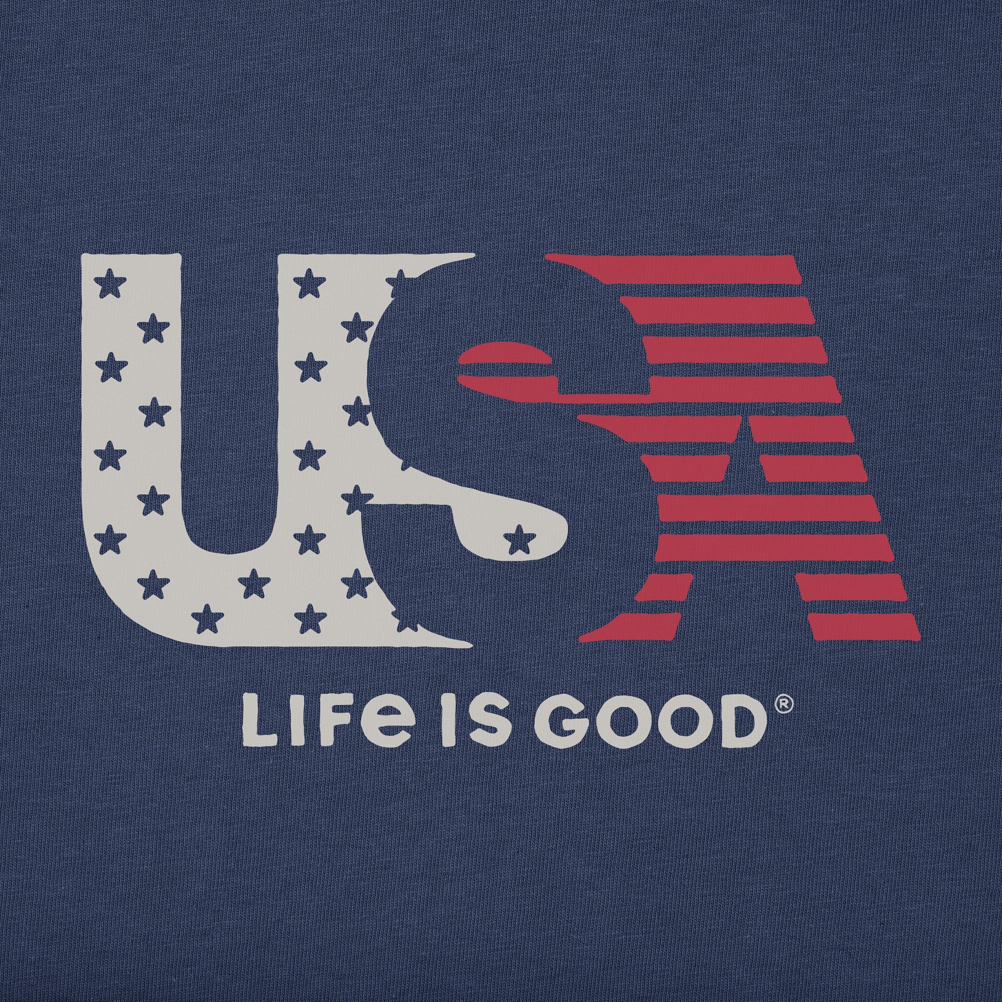 Men's U.S.A. Flag Short Sleeve Crusher Tee