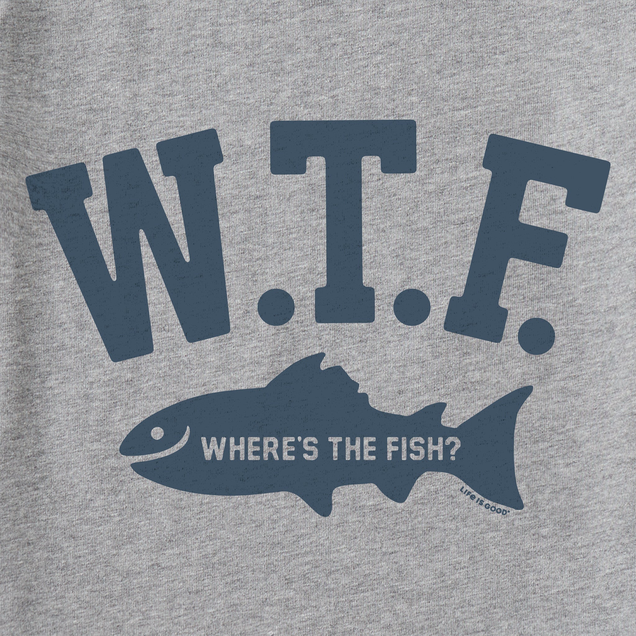 Men's W.T.F. Fish Short Sleeve Crusher Tee