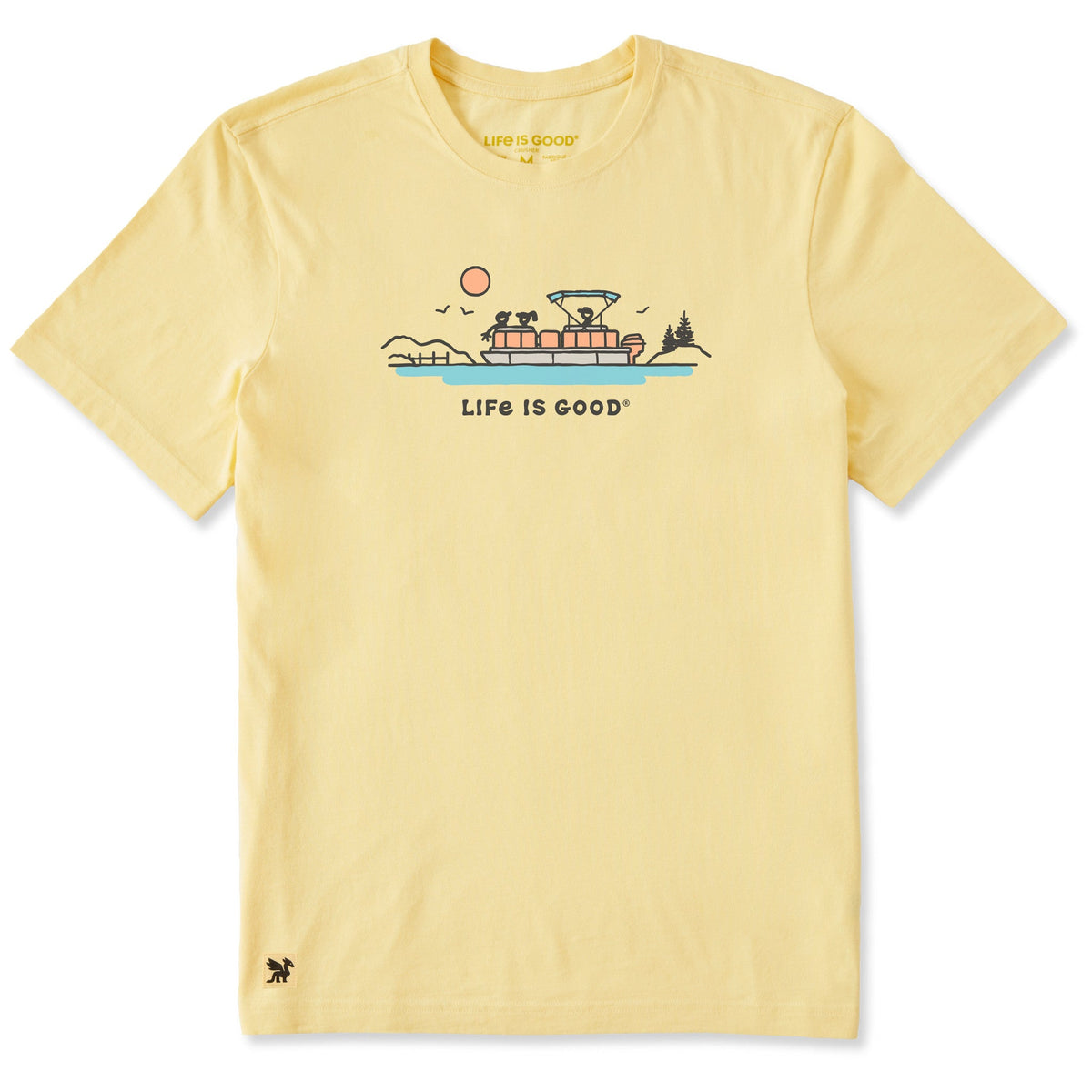 Men's Pontoon Boat Lake Vista Short Sleeve Crusher Tee