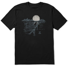 Men's Dock Dog Landscape Sunset Short Sleeve Crusher Tee