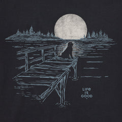 Men's Dock Dog Landscape Sunset Short Sleeve Crusher Tee