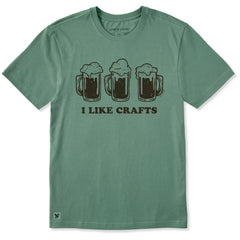 Men's I Like Crafts Beers Short Sleeve Crusher Tee
