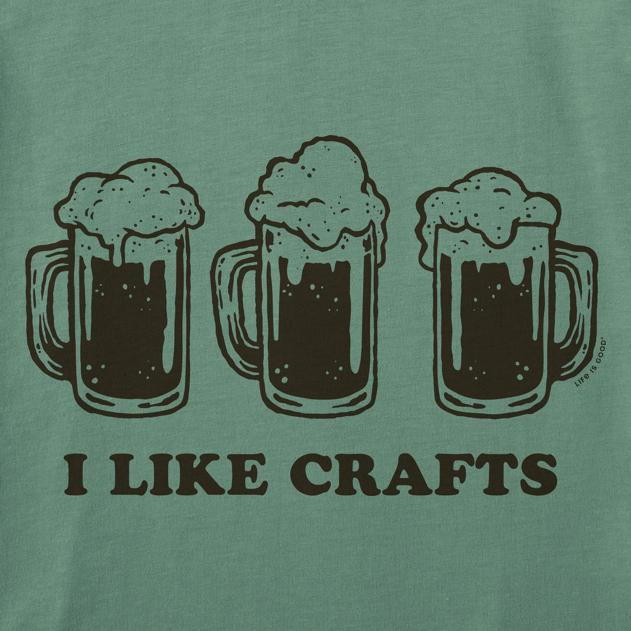 Men's I Like Crafts Beers Short Sleeve Crusher Tee