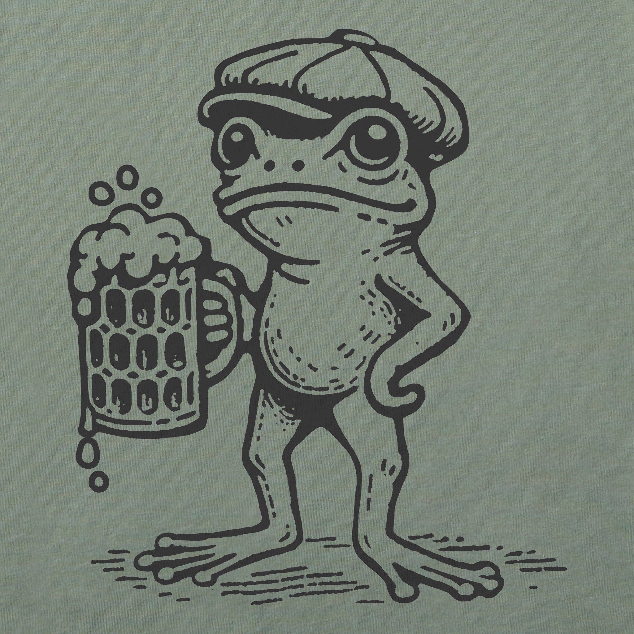 Men's Scally Cap Frog Short Sleeve Crusher Tee