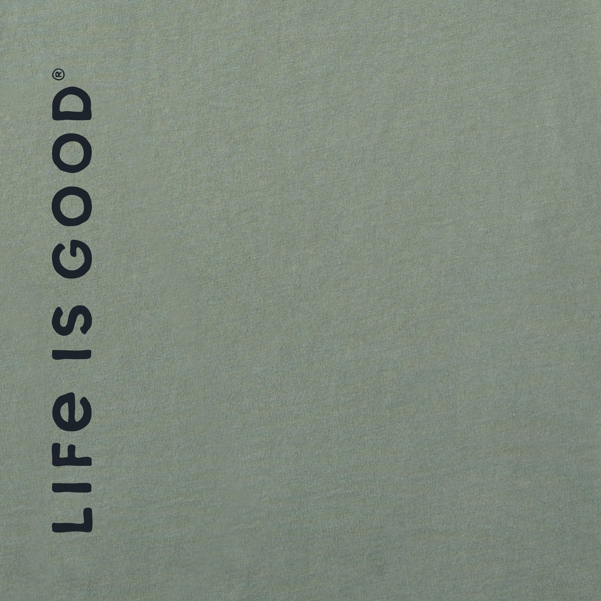 Men's Life is Good Crafty Wordmark Long Sleeve Crusher Tee