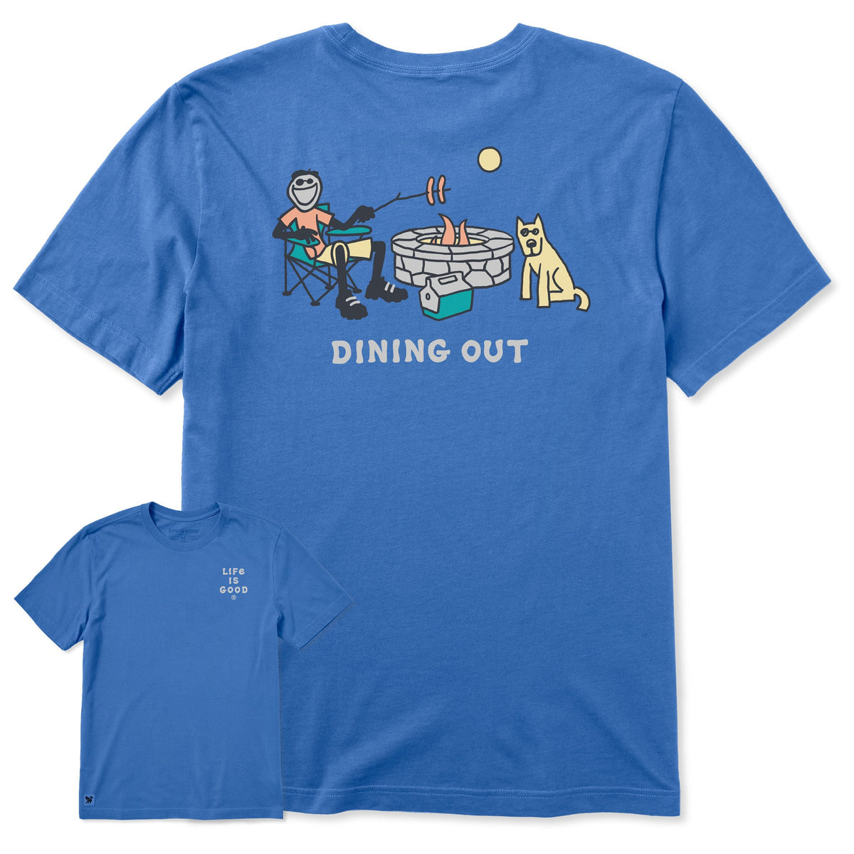 Men's Jake & Rocket Dining Out Camp Short Sleeve Crusher-LITE Tee