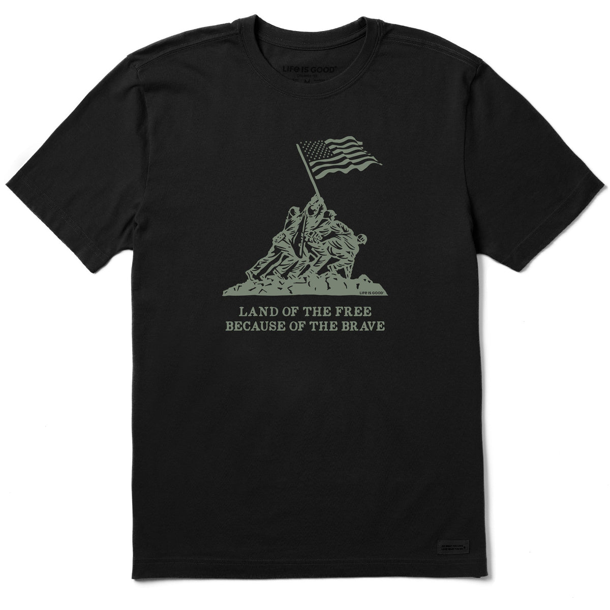 Men's Land of the Free Iwo Jima Short Sleeve Crusher-LITE Tee