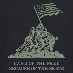 Men's Land of the Free Iwo Jima Short Sleeve Crusher-LITE Tee