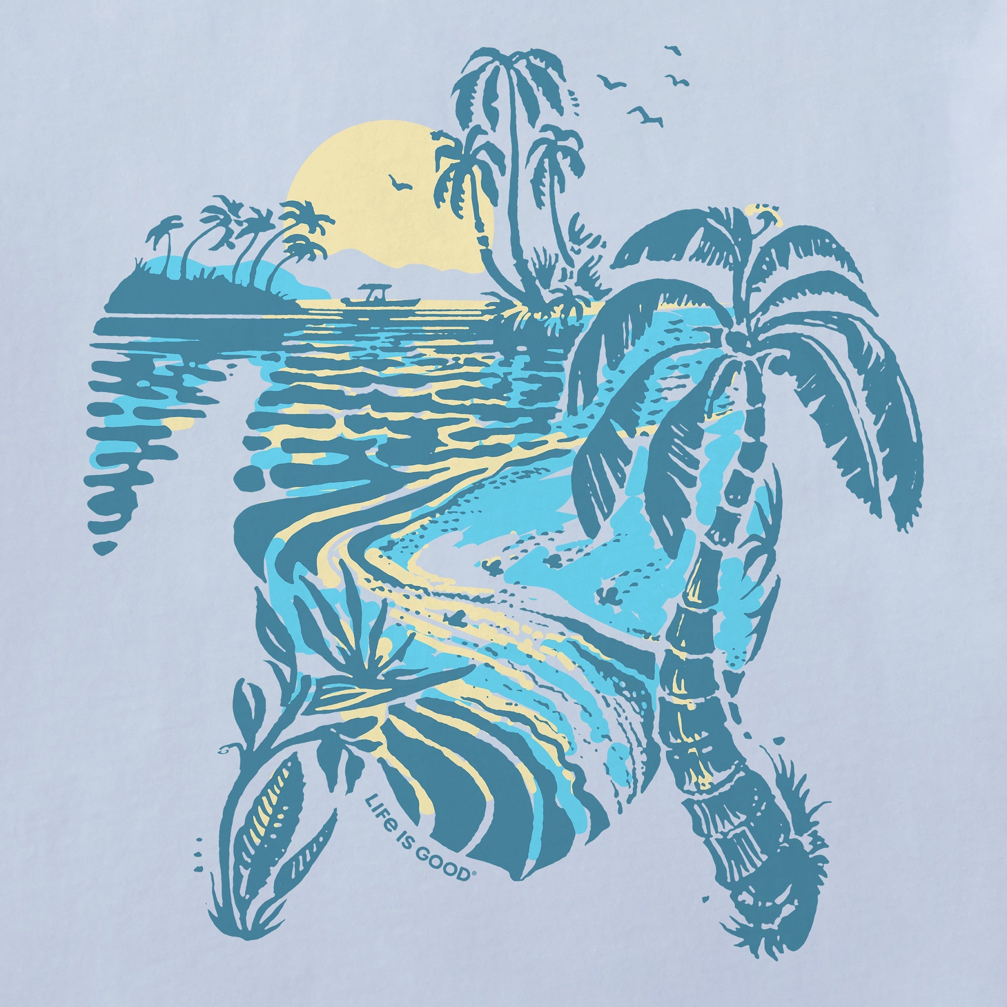 Men's Sea Turtlescape Short Sleeve Crusher-LITE Tee
